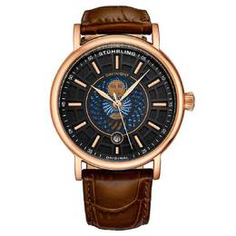 Duet Stuhrling Symphony Black Dial Mens Watch m15534