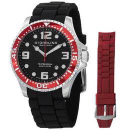 Stuhrling Original Aquadiver Black Dial Mens Watch m15392