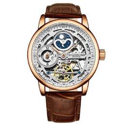 Stuhrling Legacy Silver Skeleton Dial Mens Watch m15660
