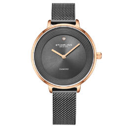 Stuhrling Original Symphony Quartz Grey Dial Ladies Watch M16755