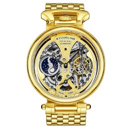 Stuhrling Original Legacy Gold Skeleton Dial Mens Watch Model: M15935