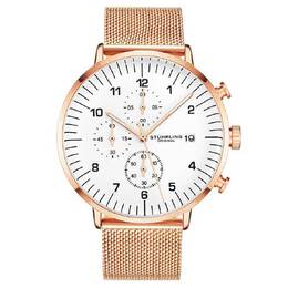 Stuhrling Original Essex Chronograph White Dial Mens Watch M15643