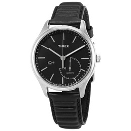 Timex IQ+ Quartz Black Dial Mens Watch TW2P93200