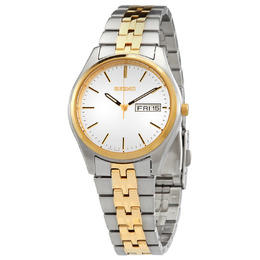 Seiko Essentials Quartz Silver Dial Mens Watch sur430
