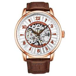 Stuhrling Legacy Rose Gold-tone Dial Mens Watch m15855