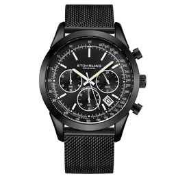 Stuhrling Original Mens Watch - Monaco Black Dial M15860