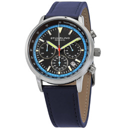 Stuhrling Original Monaco Mens Black Dial Watch M15889