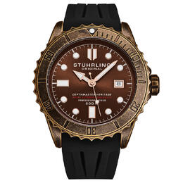 Stuhrling Aquadiver Automatic Brown Dial Mens Watch m16858