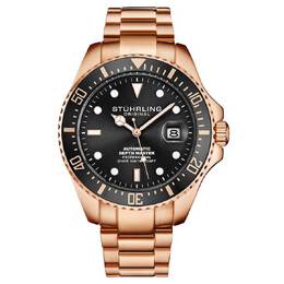 Stuhrling Original Aquadiver Black Dial Mens Watch M15722
