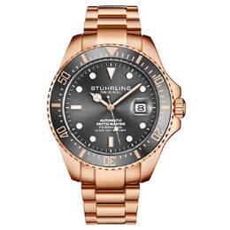 Stuhrling Original Aquadiver Grey Dial Mens Watch M15723