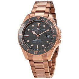 Stuhrling Original Aquadiver Grey Dial Mens Watch M15724