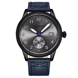 Stuhrling Original Aviator Quartz Grey Dial Mens Watch Model M17142