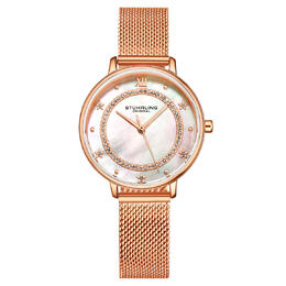 Stuhrling Original Symphony Quartz Silver Dial Ladies Watch M16777