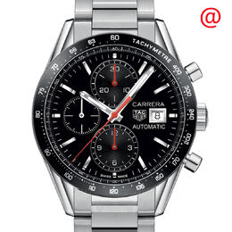 Tag Heuer Carrera Chronograph Automatic Black Dial Mens Watch cv201ak.ba0715