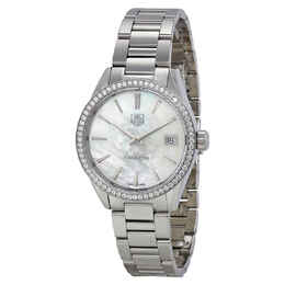 Tag Heuer Carrera Mother of Pearl Dial Diamond Ladies Watch war1315.ba0778