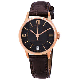 Tissot Chemin des Tourelles Automatic Brown Dial Ladies Watch t099.207.36.448.00