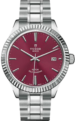 Tudor Style Automatic Burgundy Dial Mens Watch 12510-0015