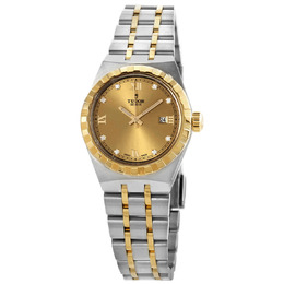 Tudor Royal Automatic Diamond Champagne Dial 28 mm Ladies Watch m28303-0006