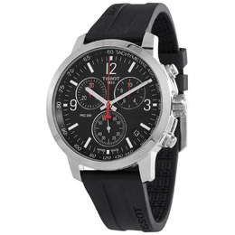 Tissot PRC 200 Chronograph Quartz Black Dial Mens Watch t114.417.17.057.00