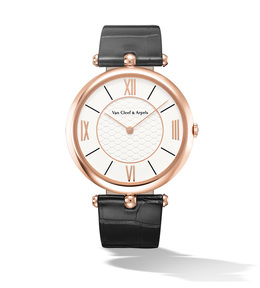 Van Cleef & Arpels Pierre Arpels White Dial 18kt Rose Gold Mens Watch vcaro3gk00