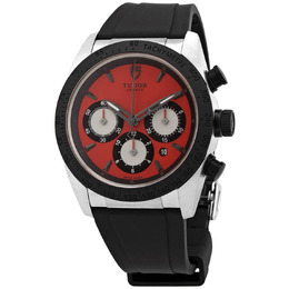Tudor Fastrider Chronograph Automatic Red Dial Mens Watch 42010n-0009