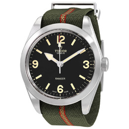 Tudor Ranger Automatic Black Dial Mens Fabric Watch m79950-0003