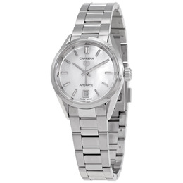 Tag Heuer Carrera Automatic White Mother of Pearl Dial Ladies Watch wbn2410-ba0621