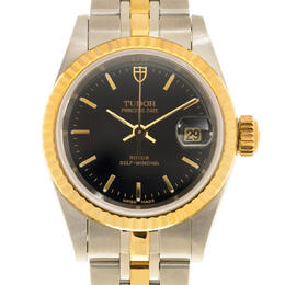 Tudor Princess Date Automatic Black Dial Ladies Watch 92413-62433-bk