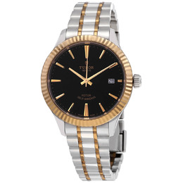Tudor Style Automatic Black Dial Two-tone Unisex Watch m12513-0005
