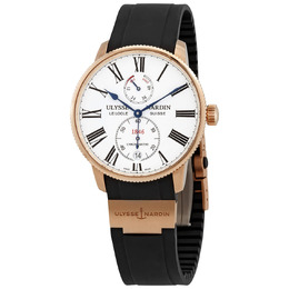 Ulysse Nardin Marine Chronometer Torpilleur Automatic 18kt Rose Gold Mens Watch 1182-310-3/40