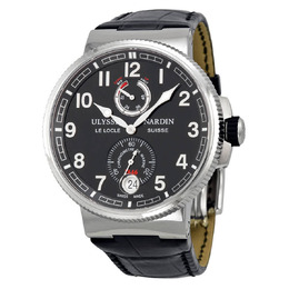 Ulysse Nardin Marine Chronometer Black Dial Automatic Mens Watch 1183-126-62 1183-126/62