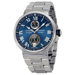 Ulysse Nardin Marine Chronometer Blue Dial Mens Watch 1183-126-7M-43 1183-126-7m/43