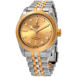 Tudor Black Bay 32 Automatic Champagne Dial Two-tone Yellow Gold Ladies Watch m79583-0002