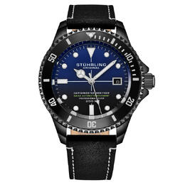 Stuhrling Original Aquadiver Automatic Blue Dial Mens Watch Model M17222