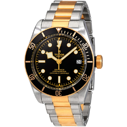 Pre-owned Tudor Heritage Black Bay S&G Automatic Black Dial Mens Watch m79733n-0008