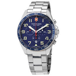 Victorinox Swiss Army Fieldforce Chronograph Quartz Blue Dial Mens Watch 241857