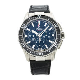 Zenith El Primero Stratos Chronograph Automatic Black Dial Mens Watch 03.2060.405