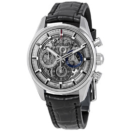 Zenith Chronomaster El Primero Full Open Skeleton Dial Automatic Mens Leather Watch 03.2153.400/78.c813
