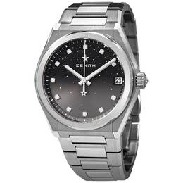 Zenith Defy Midnight Automatic Grey Gradient Diamond Dial Ladies Watch 03.9200.670/02.mi001