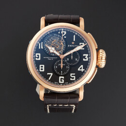 Zenith Pilot Montre d'Aeronef Type 20 Tourbillon Mens Watch 872430403521C721 87.2430.4035/21.c721
