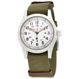 Hamilton Khaki Field Mechanical White Dial Mens Watch h69439411