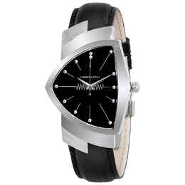Hamilton Ventura Black Dial Shield Shaped Mens Watch h24411732