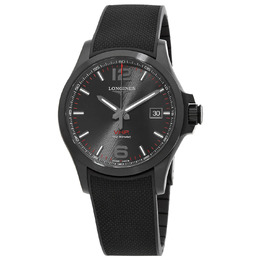 Longines Conquest V.H.P. Quartz Black Dial Mens Watch l37262569