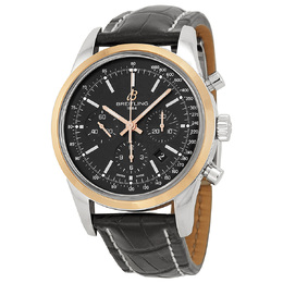 Pre-owned Breitling Transocean Chronograph Chronograph Automatic Black Dial Mens Watch ub015212/bc74