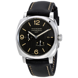 Pre-owned Panerai Radiomir 1940 GMT Black Dial Mens Watch pam 00628