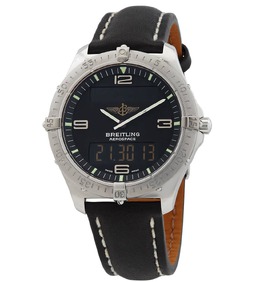 Breitling Aerospace Alarm Chronograph Quartz Analog-Digital Black Dial Mens Watch j5606211/b165.568p.j18