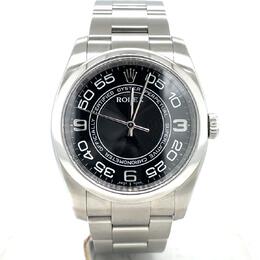 Pre-owned Rolex Oyster Perpetual Automatic Black Dial Mens Watch 116000bkcoao