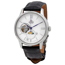 Orient Sun & Moon Automatic Silver Dial Mens Watch ra-as0011s10b