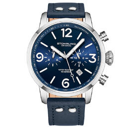 Stuhrling Original Aviator Quartz Blue Dial Mens Watch m13650