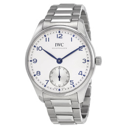 IWC Portugieser Automatic Silver Dial Mens Watch Iw358312